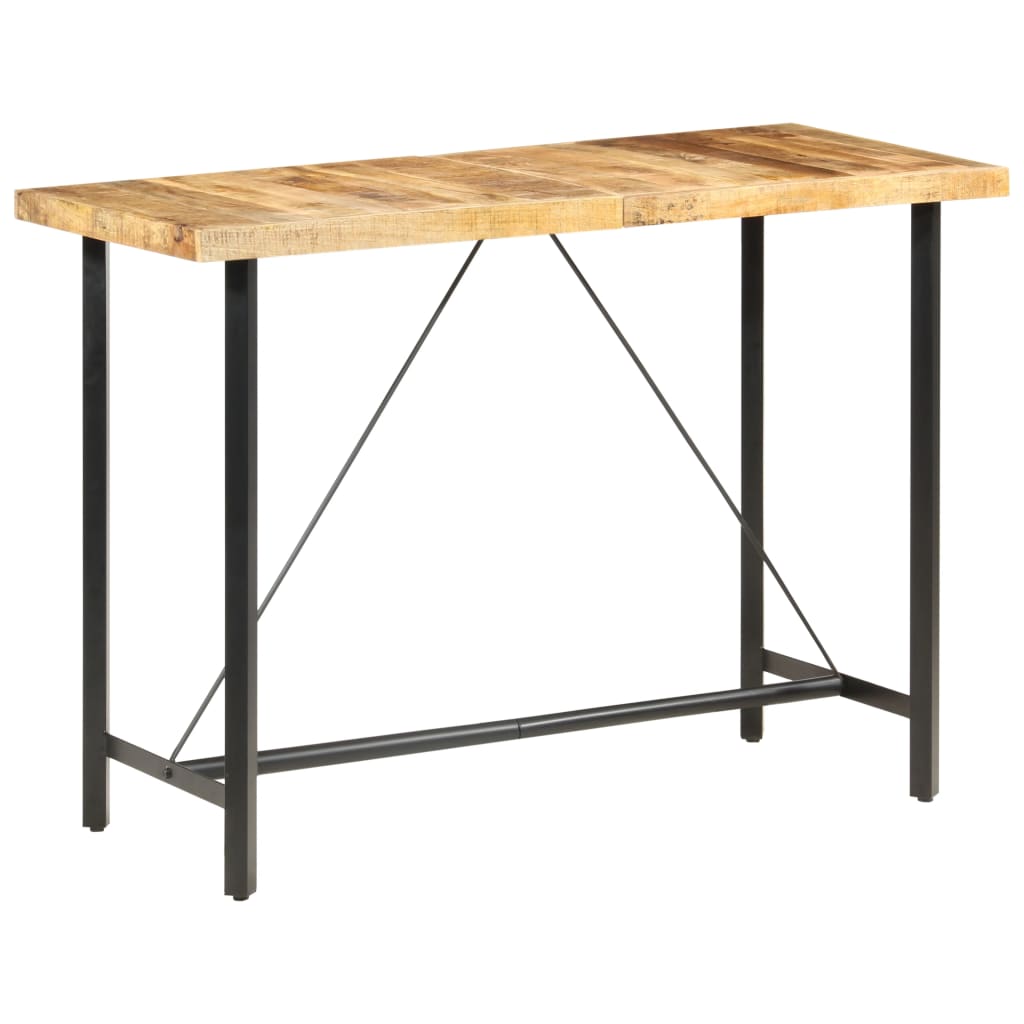 vidaXL Bar Table 150x70x107 cm Rough Mango Wood