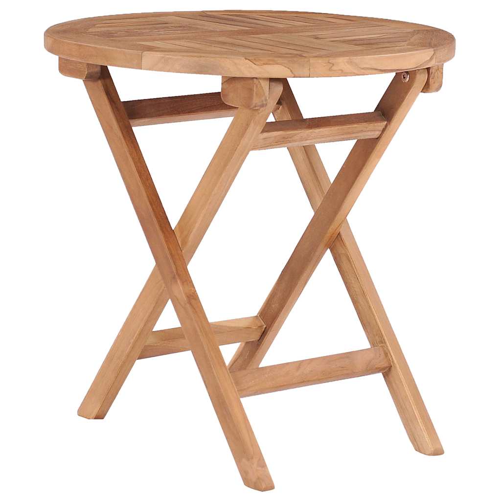 48976 vidaXL Folding Garden Table 45 cm Solid Teak Wood