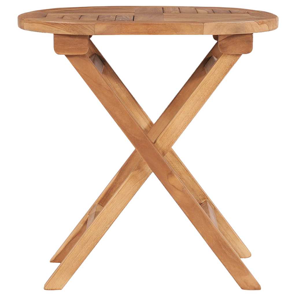 48976 vidaXL Folding Garden Table 45 cm Solid Teak Wood