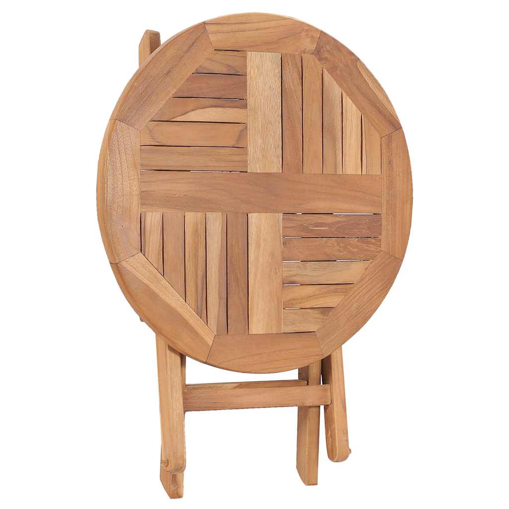 48976 vidaXL Folding Garden Table 45 cm Solid Teak Wood