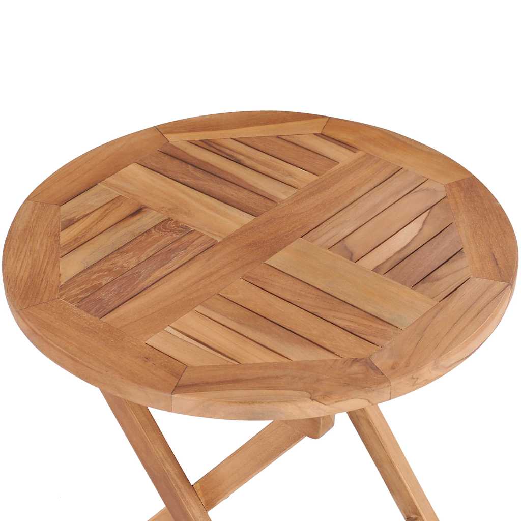 48976 vidaXL Folding Garden Table 45 cm Solid Teak Wood