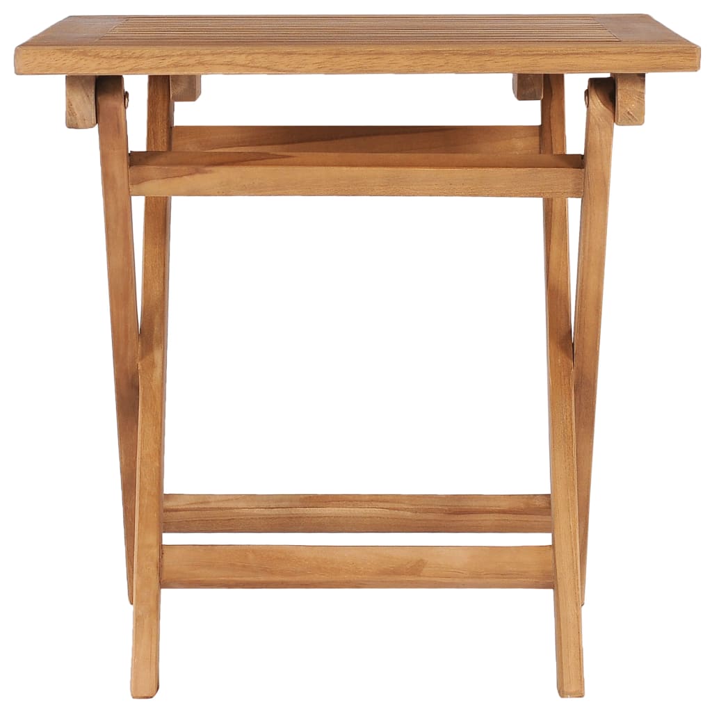 48977 vidaXL Folding Garden Table 45x45x45 cm Solid Teak Wood