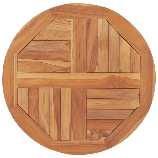 vidaXL Table Top Solid Teak Wood Round 2.5 cm 60 cm