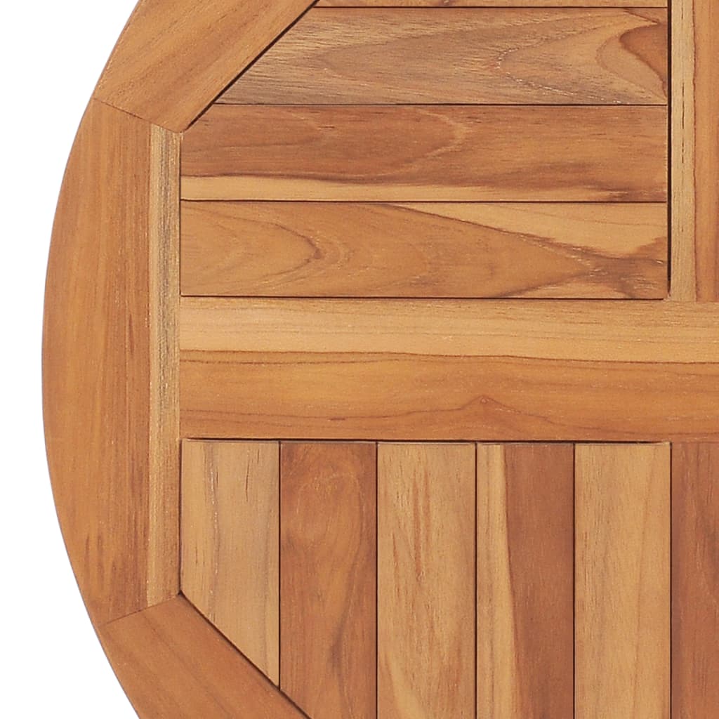 vidaXL Table Top Solid Teak Wood Round 2.5 cm 60 cm