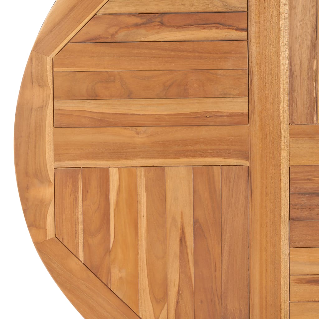 vidaXL Table Top Solid Teak Wood Round 2.5 cm 90 cm