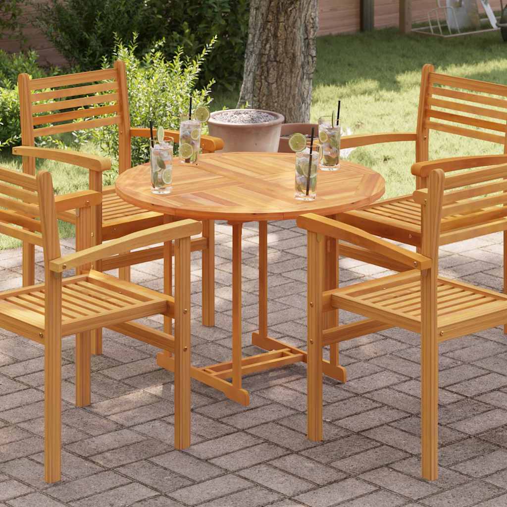 Table Top Solid Teak Wood Round 2.5 cm 90 cm