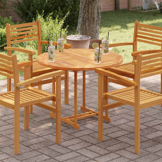 Tabletop | Natural Teak | Solid teak wood | 90 cm diameter | Durable