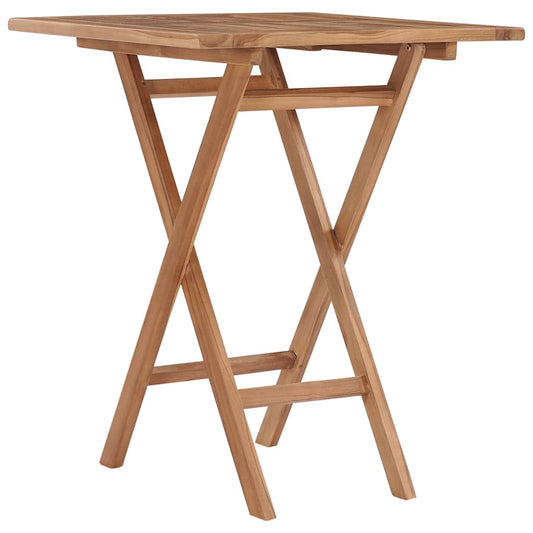 48994 vidaXL Folding Garden Table 60x60x75 cm Solid Teak Wood