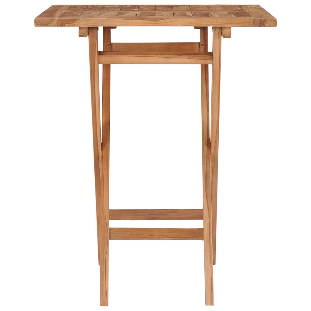48994 vidaXL Folding Garden Table 60x60x75 cm Solid Teak Wood