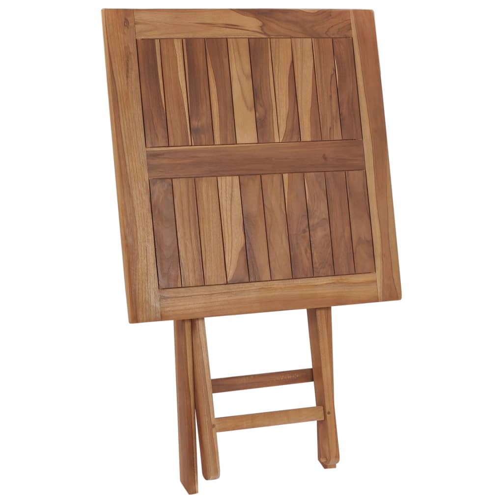 48994 vidaXL Folding Garden Table 60x60x75 cm Solid Teak Wood