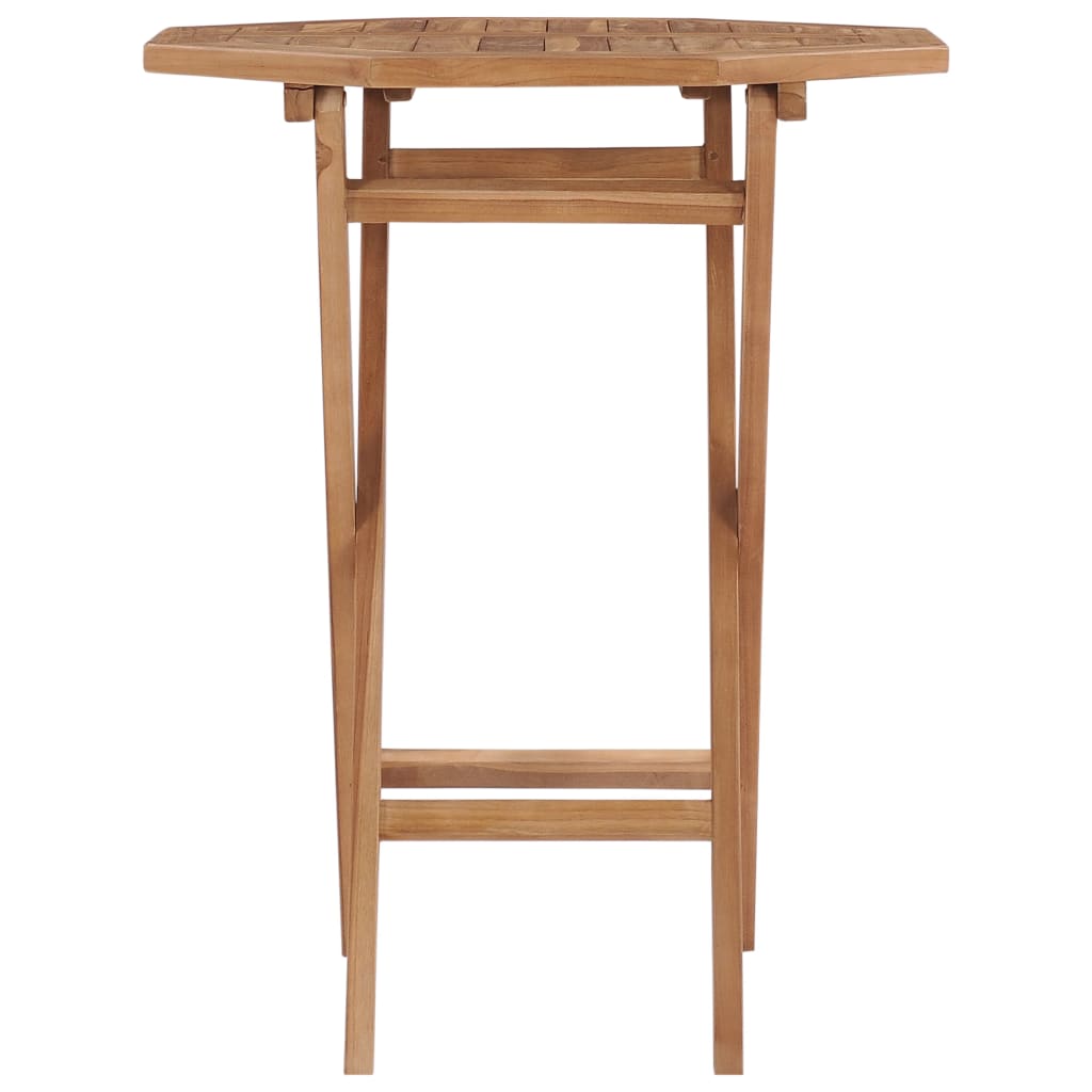 vidaXL Folding Garden Table 60x60x75 cm Solid Teak Wood