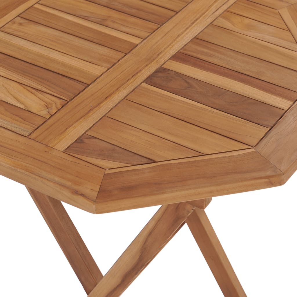 vidaXL Folding Garden Table 60x60x75 cm Solid Teak Wood