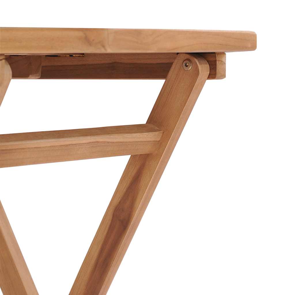 48995 vidaXL Folding Garden Table 60x60x75 cm Solid Teak Wood