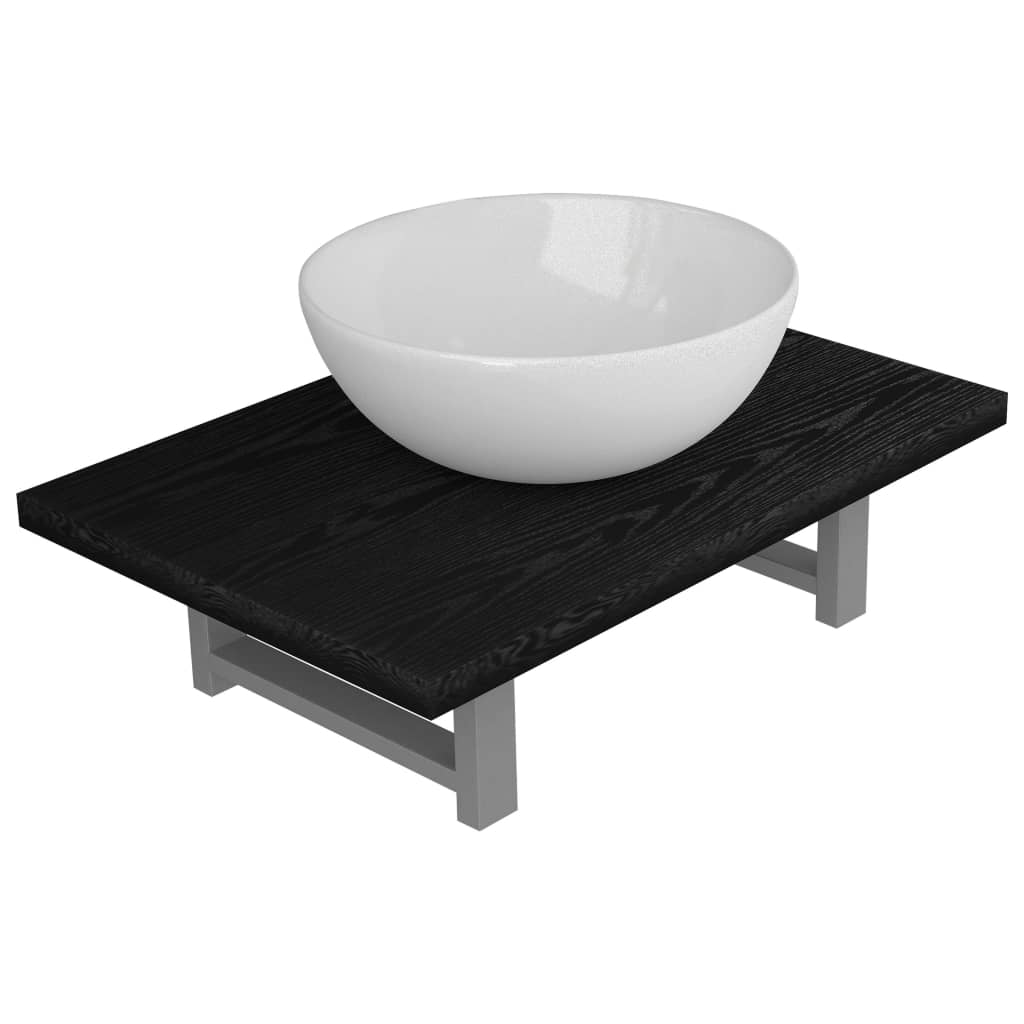 Bathroom Furniture Set | Black, White