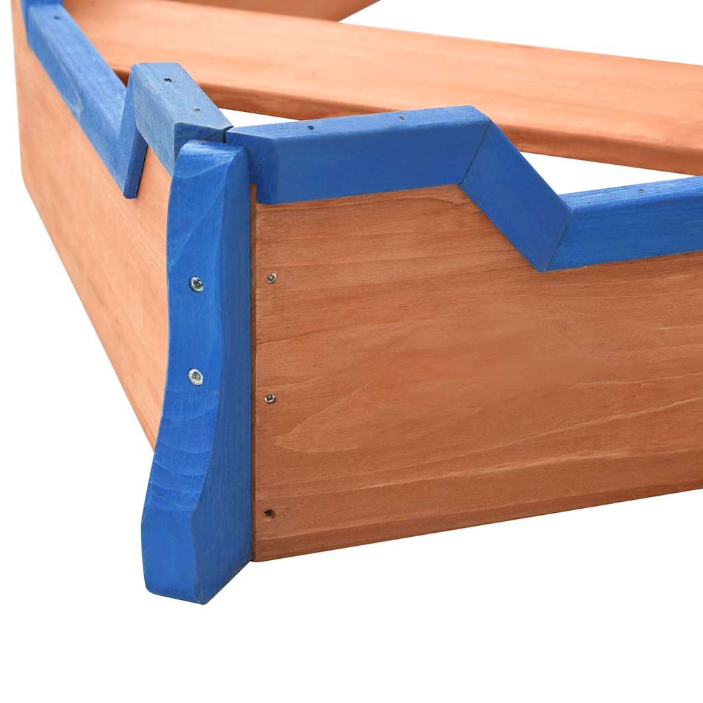 Sandbox Pirate Ship Firwood 190x94,5x101 cm