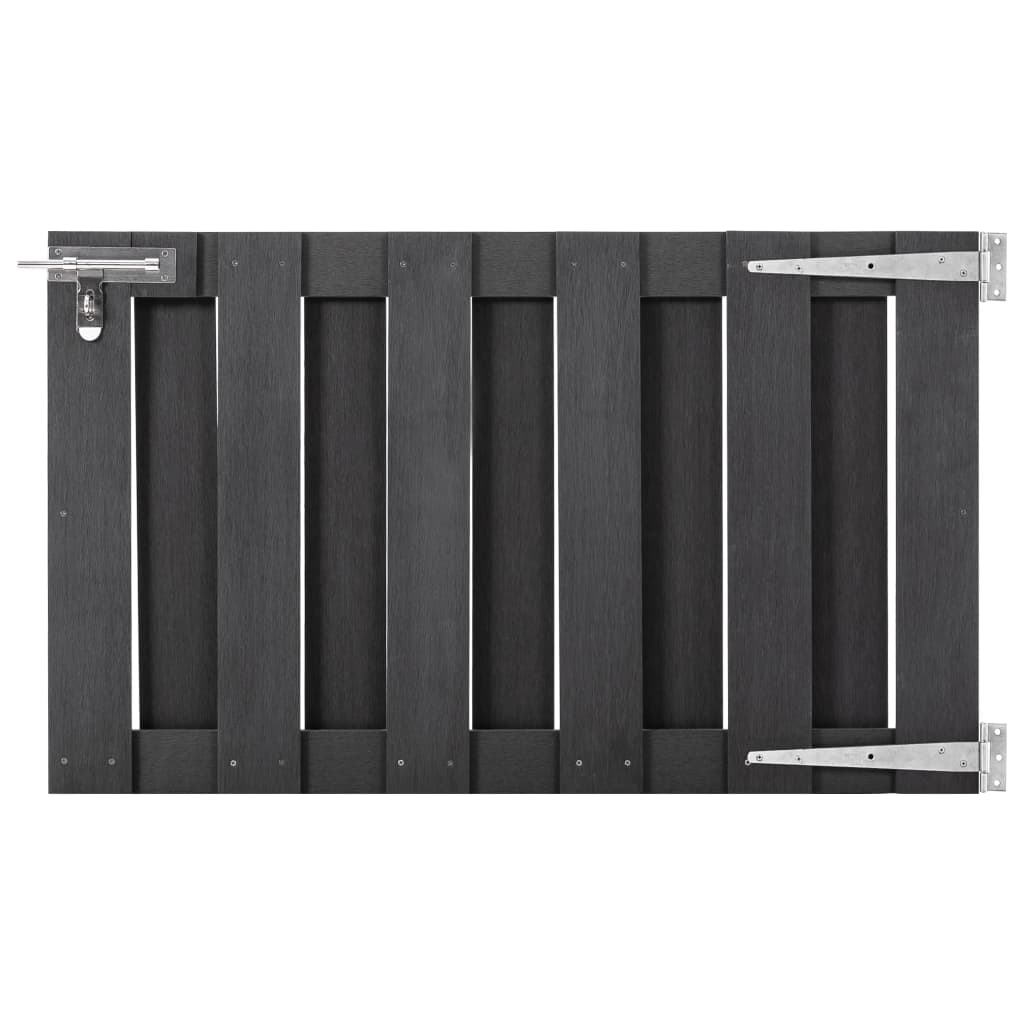 vidaXL Garden Gate WPC 100x60 cm Grey