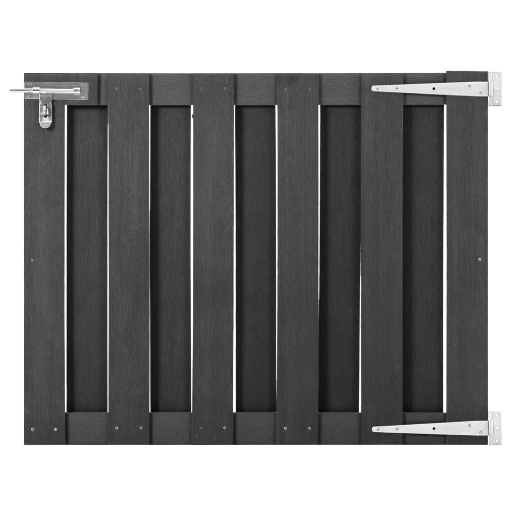 vidaXL Garden Gate WPC 100x80 cm Grey