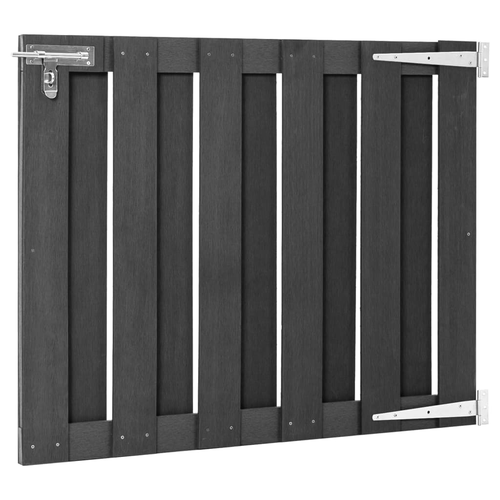 vidaXL Garden Gate WPC 100x80 cm Grey