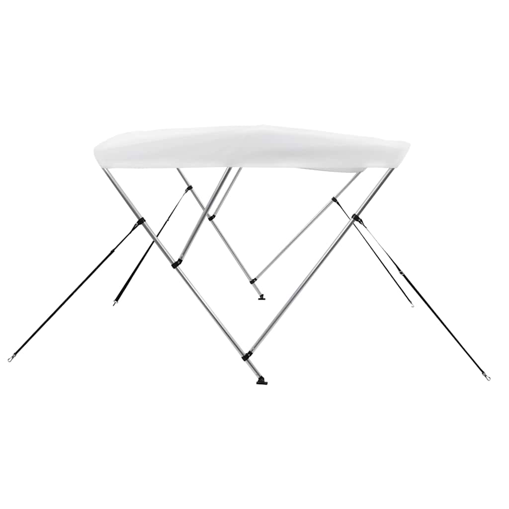 92360 vidaXL 3 Bow Bimini Top White 183x160x137 cm