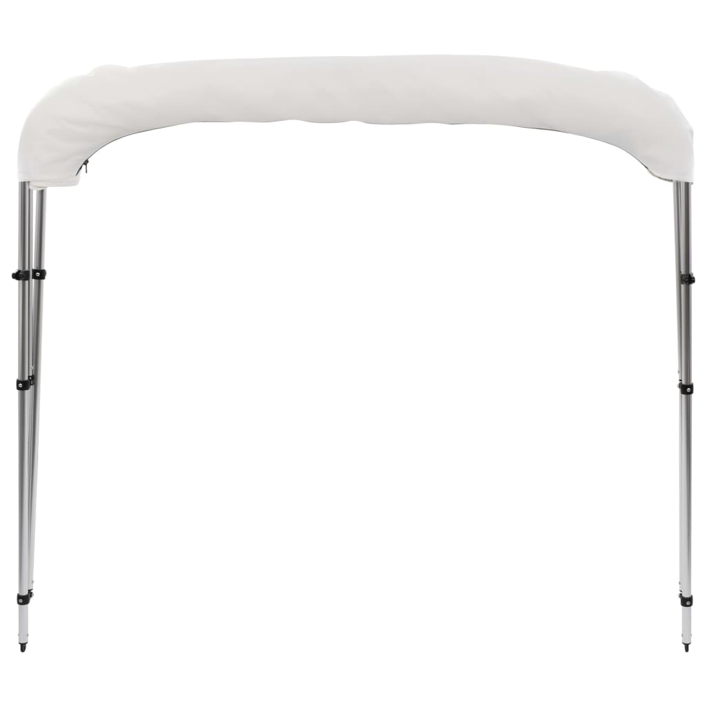 vidaXL 3 Bow Bimini Top White 183x160x137 cm