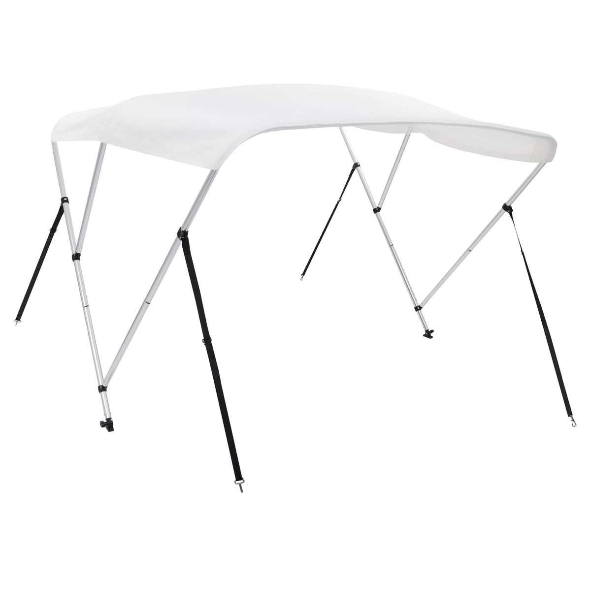 92360 vidaXL 3 Bow Bimini Top White 183x160x137 cm