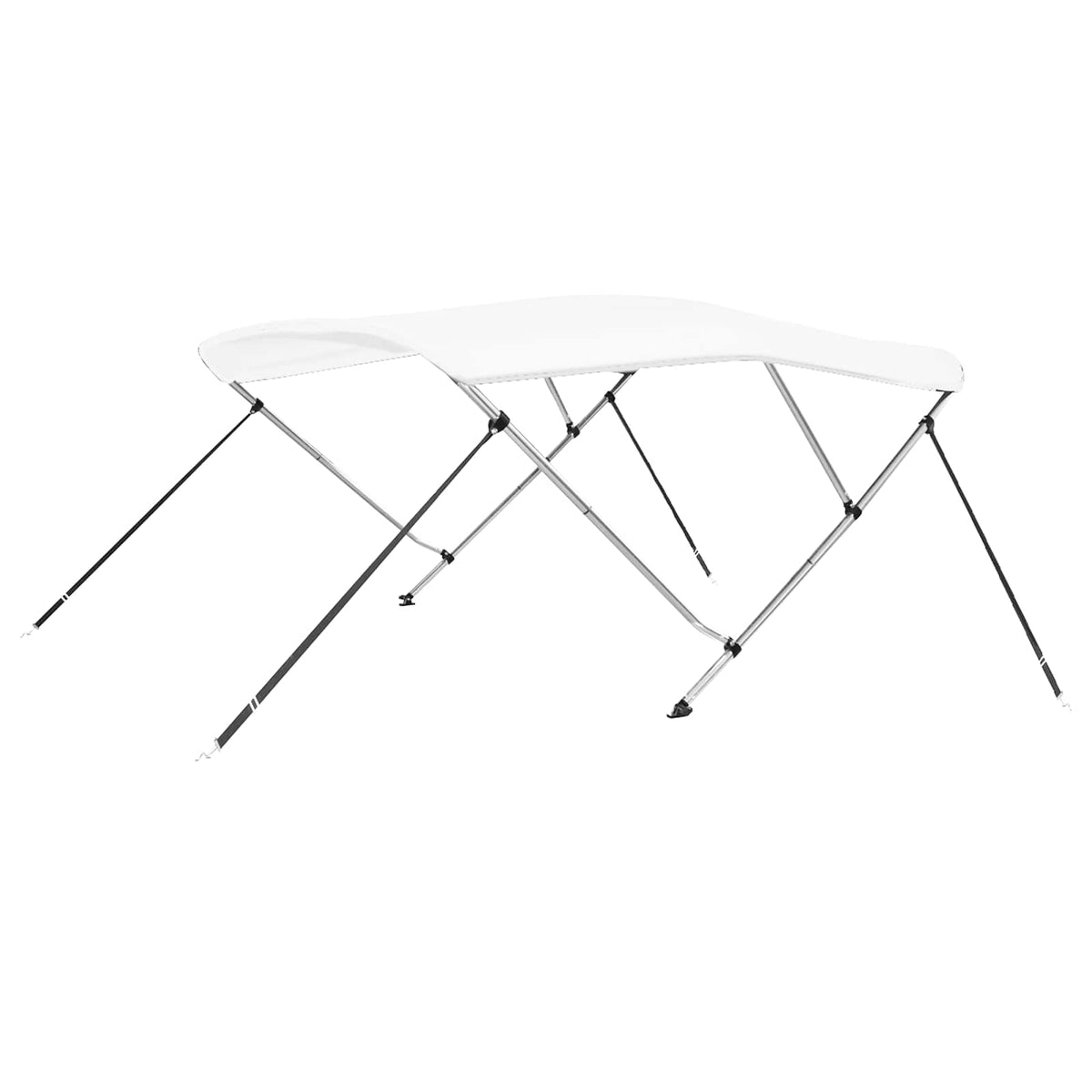 92360 vidaXL 3 Bow Bimini Top White 183x160x137 cm