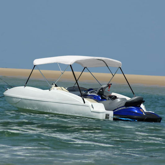 92361 vidaXL 3 Bow Bimini Top White 183x180x137 cm