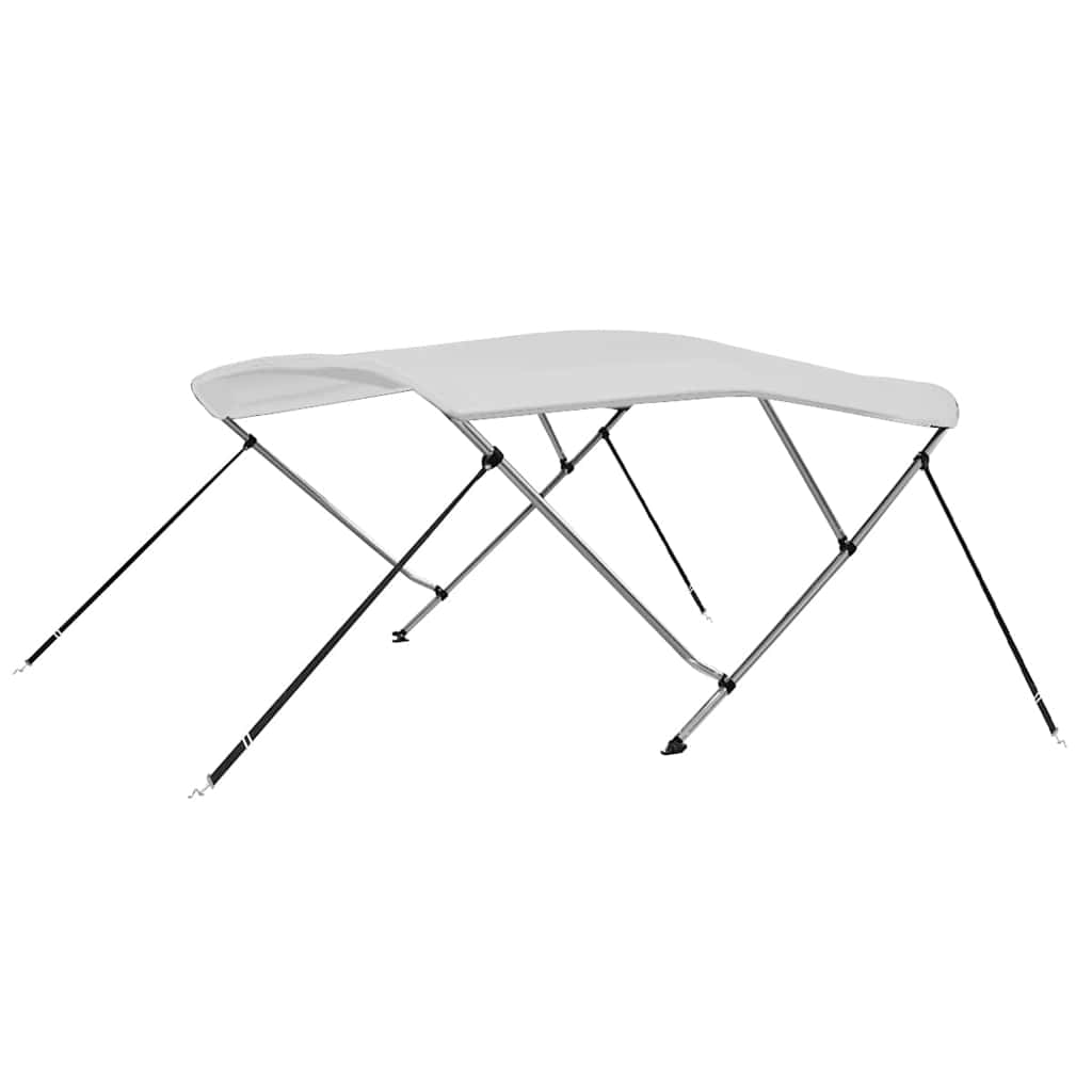 92362 vidaXL 3 Bow Bimini Top White 183x196x137 cm