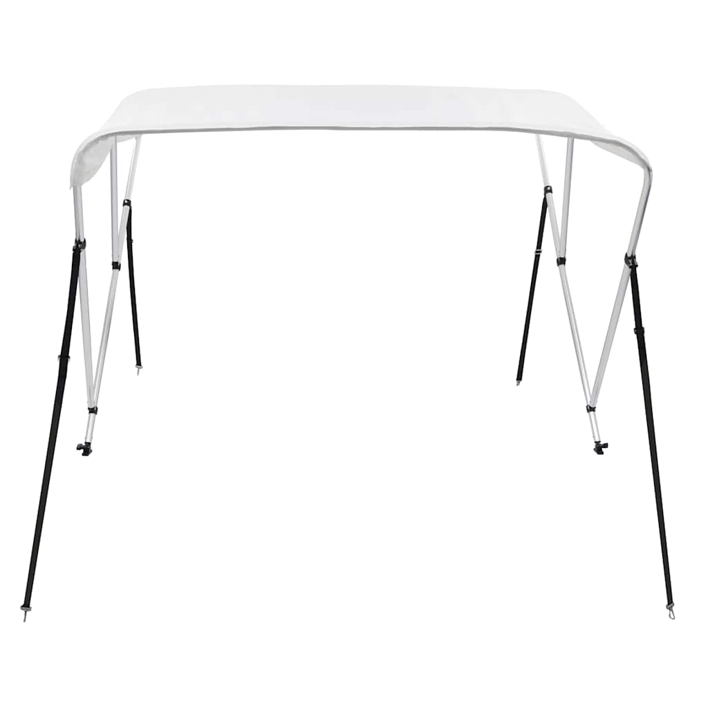92362 vidaXL 3 Bow Bimini Top White 183x196x137 cm