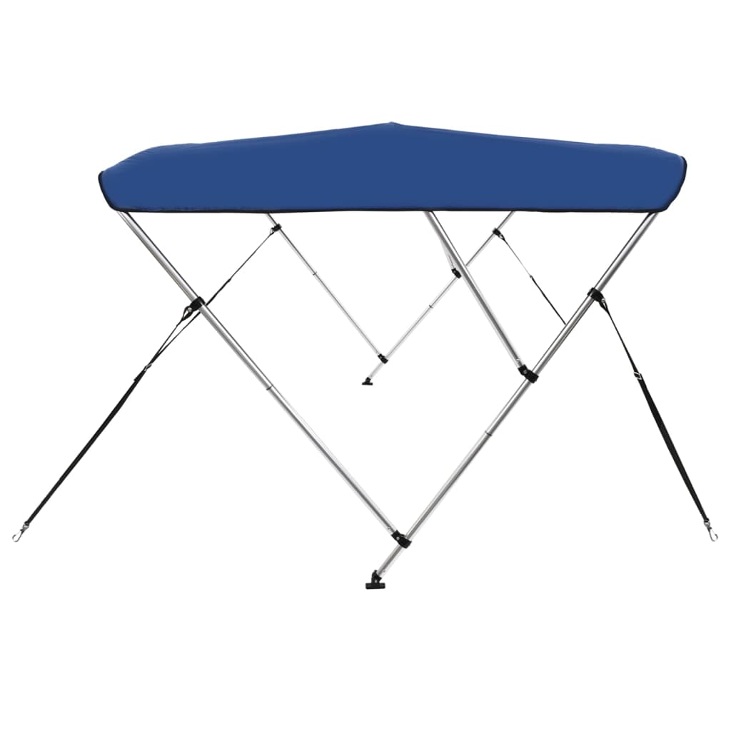 vidaXL 3 Bow Bimini Top Blue 183x160x137 cm