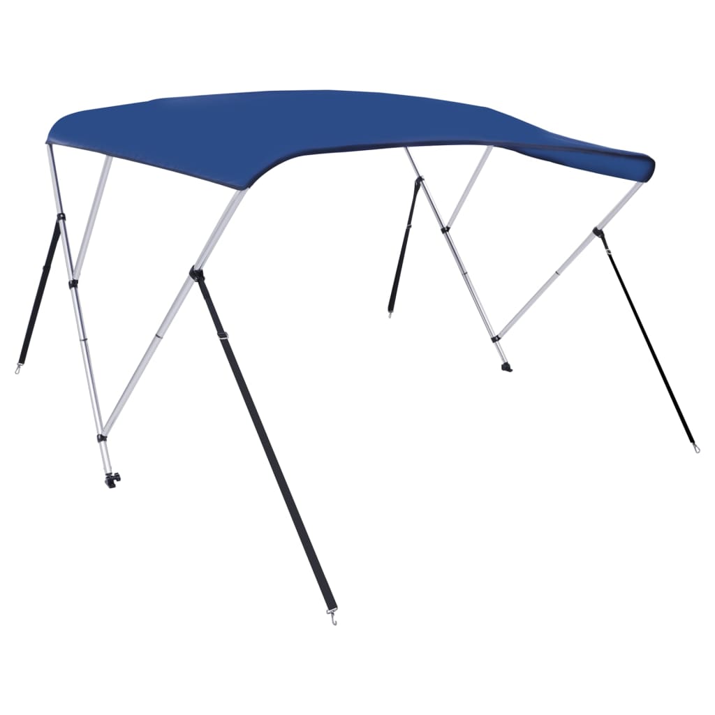 vidaXL 3 Bow Bimini Top Blue 183x160x137 cm