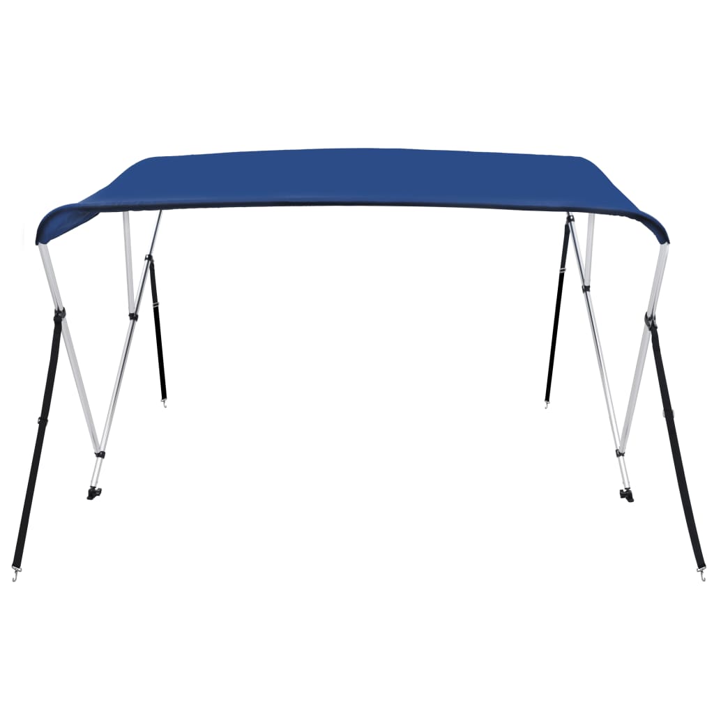 vidaXL 3 Bow Bimini Top Blue 183x180x137 cm