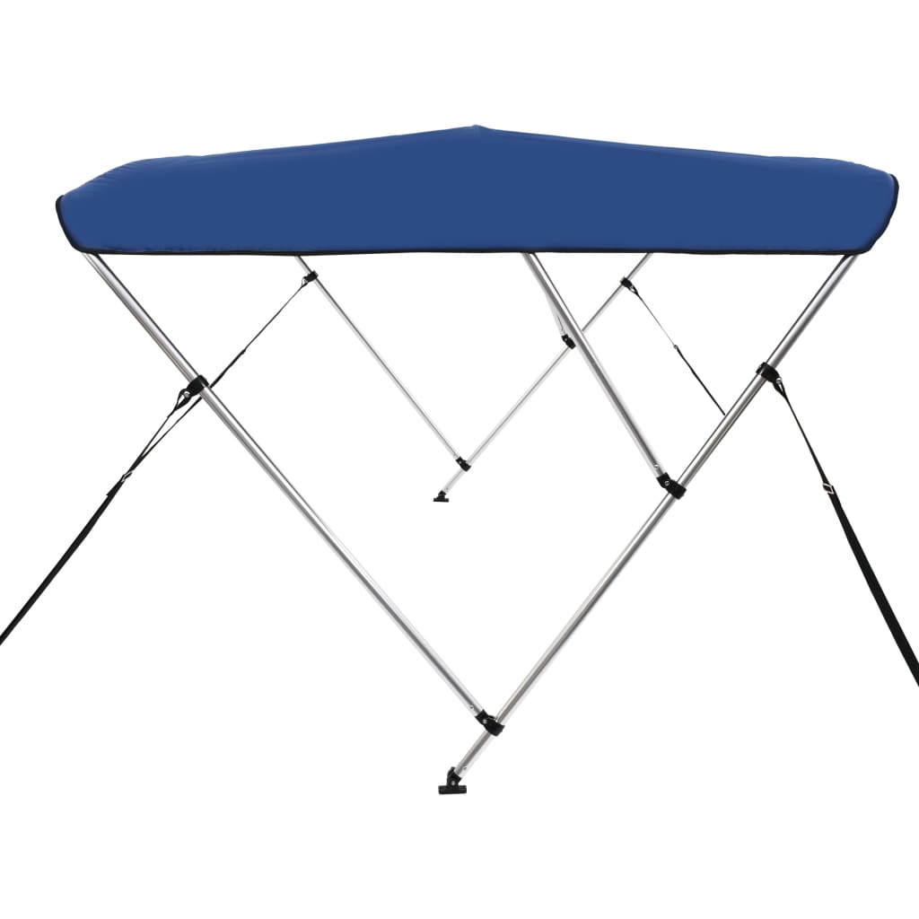 vidaXL 3 Bow Bimini Top Blue 183x180x137 cm