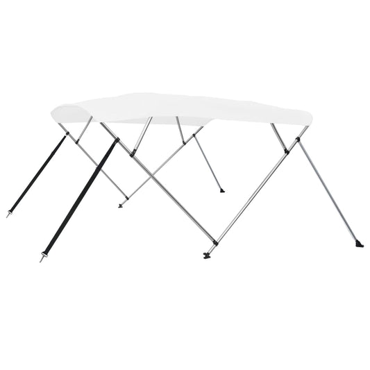vidaXL 4 Bow Bimini Top White 243x180x137 cm