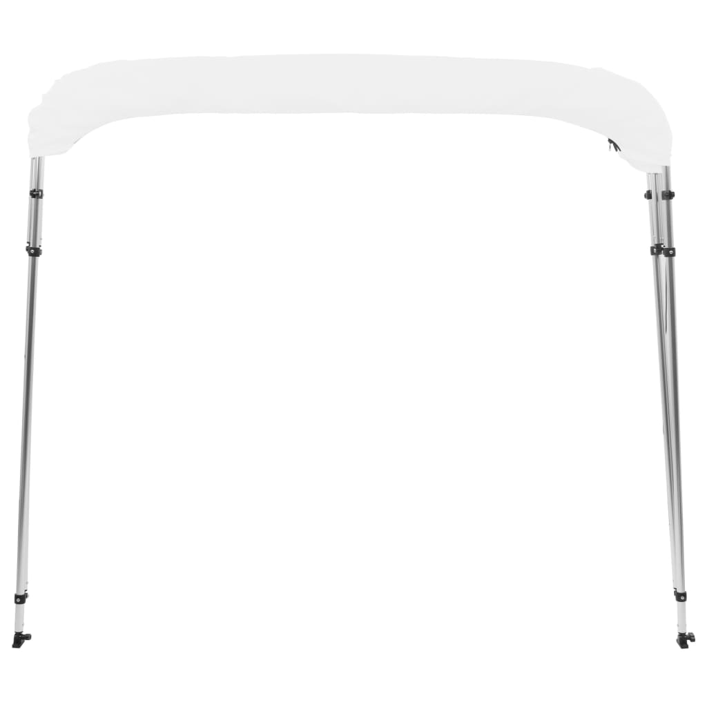 vidaXL 4 Bow Bimini Top White 243x210x137 cm