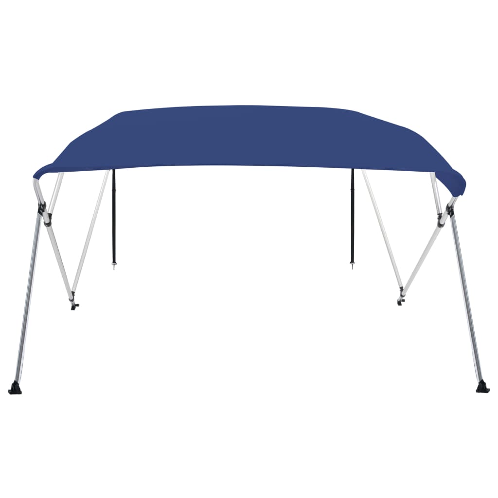 vidaXL 4 Bow Bimini Top Blue 243x180x137 cm