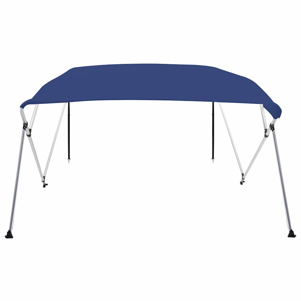 92370 vidaXL 4 Bow Bimini Top Blue 243x180x137 cm