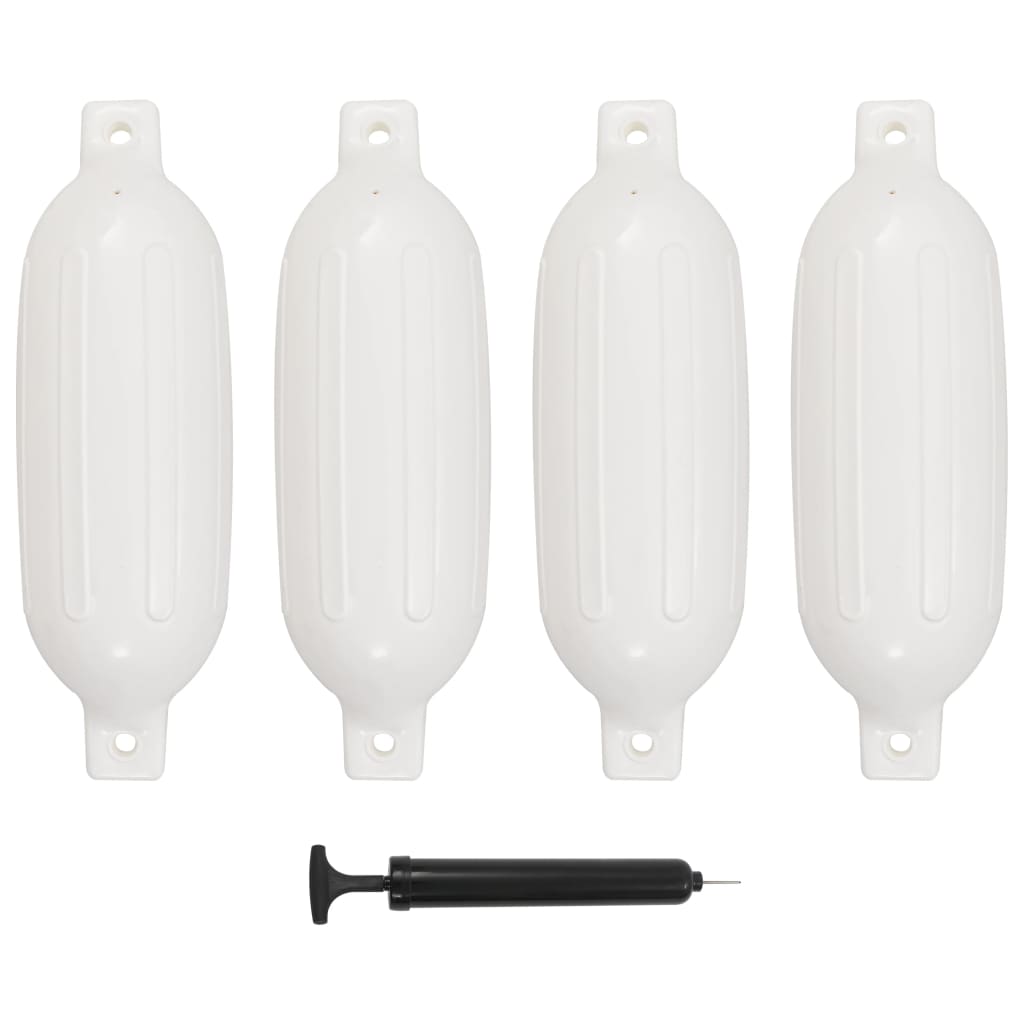 Boat Bumper 4 pcs White 58.5x16.5 cm PVC