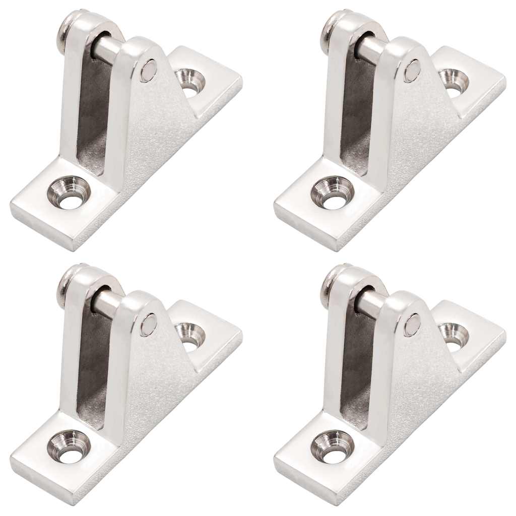 92390 vidaXL Boat Deck Hinges for Bimini Top 4 pcs Stainless Steel