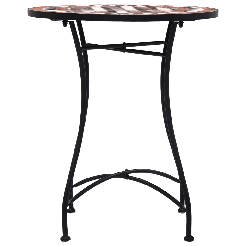 Mosaic Bistro Set | Terracotta | Powder-coated iron, ceramic tile