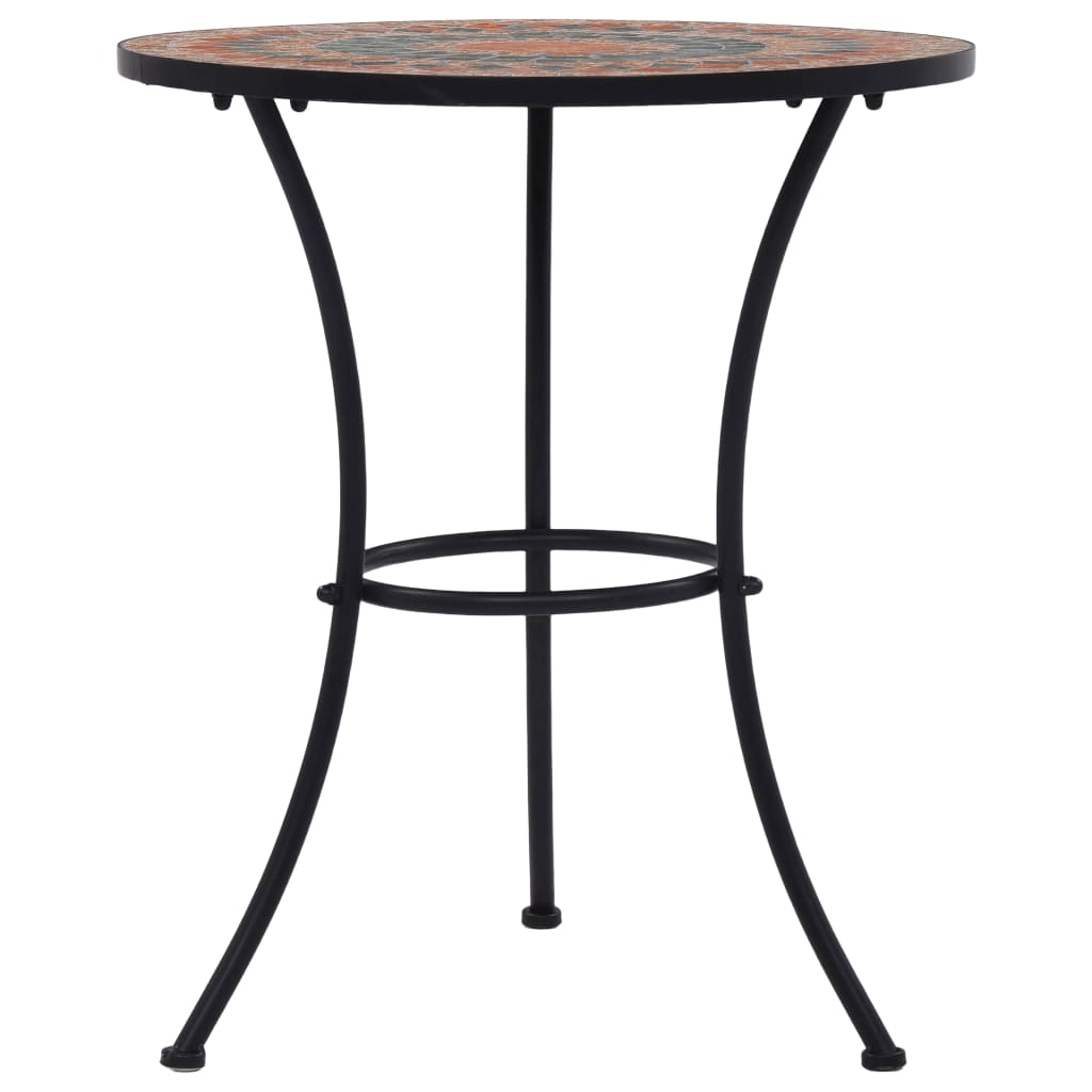 Mosaic Bistro Set | Terracotta, Grey, Orange