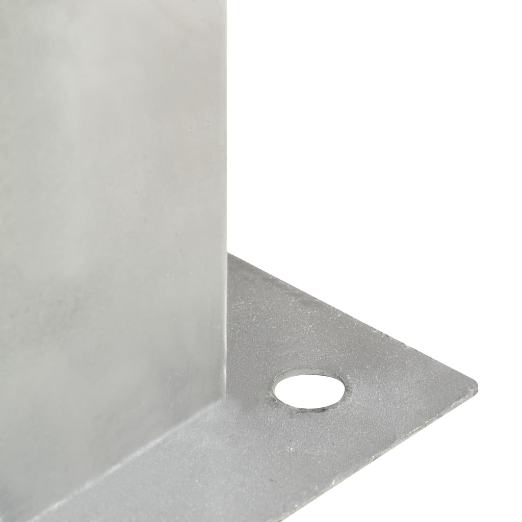 Post Anchors 4 pcs Galvanised Metal 101 mm