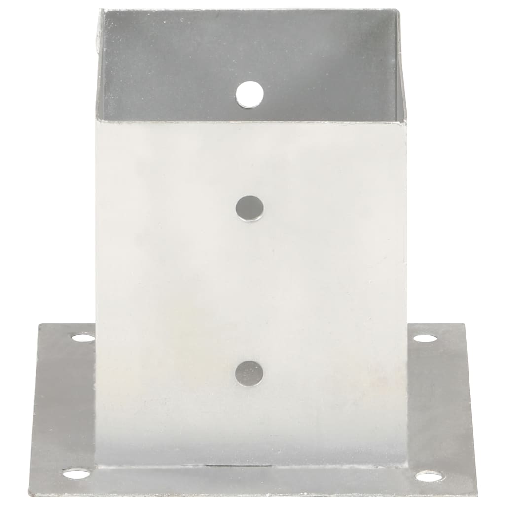 vidaXL Post Anchors 4 pcs Galvanised Metal 121 mm