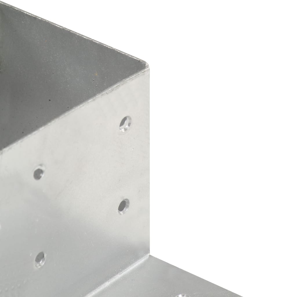 Post Connector L Shape Galvanised Metal 81x81 mm