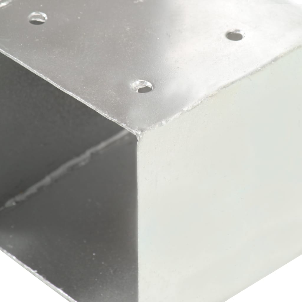 vidaXL Post Connector T Shape Galvanised Metal 81x81 mm