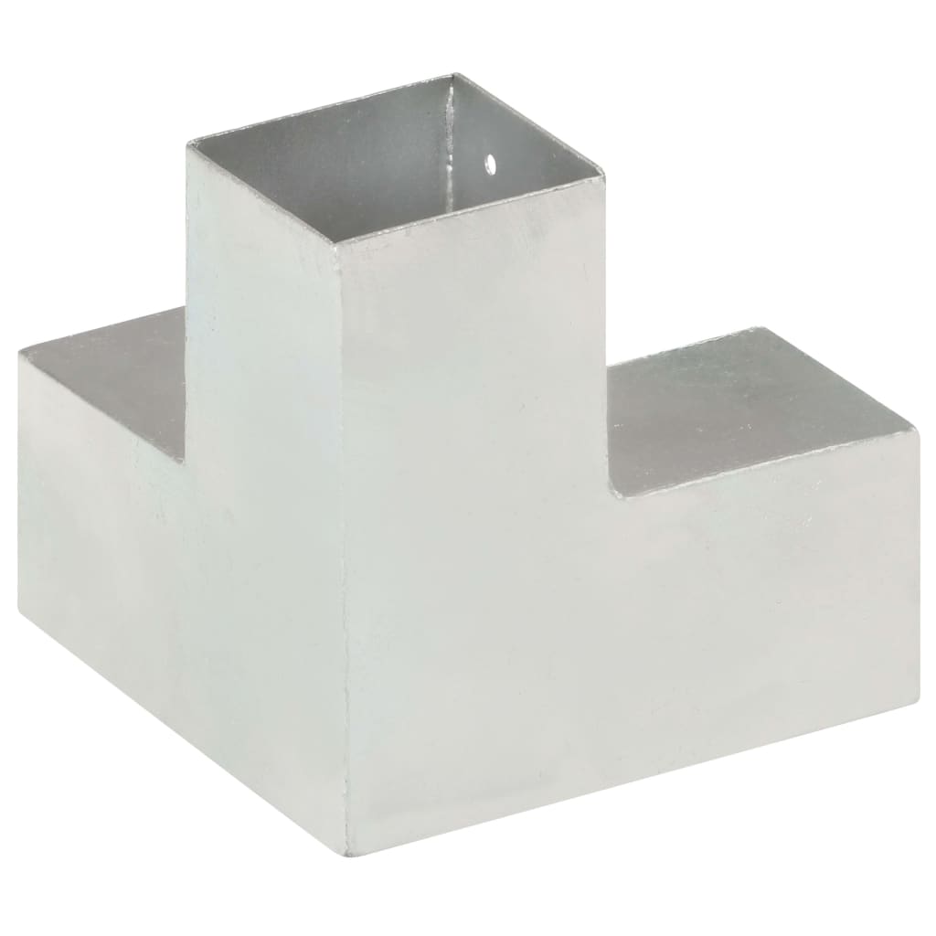 Post Connectors 4 pcs Y Shape Galvanised Metal 81x81 mm