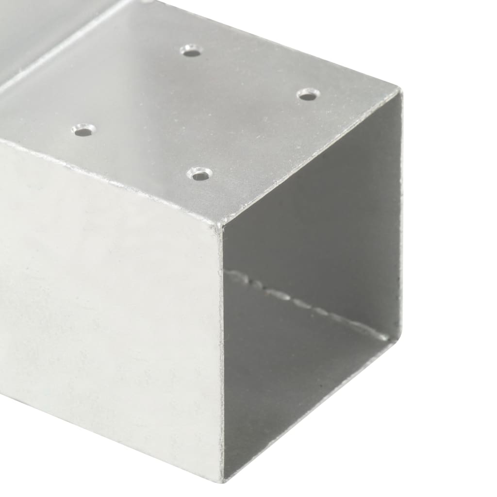Post Connector L Shape Galvanised Metal 91x91 mm