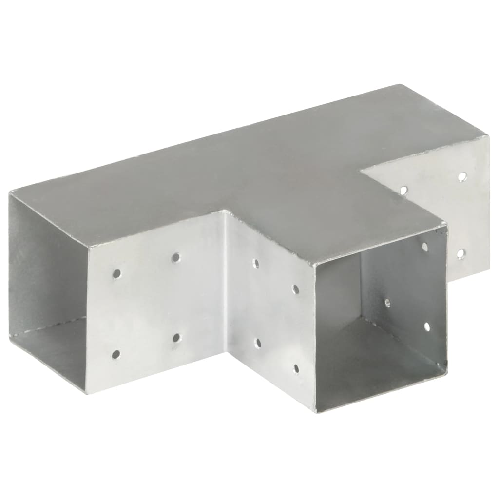 Post Connector T Shape Galvanised Metal 101x101 mm