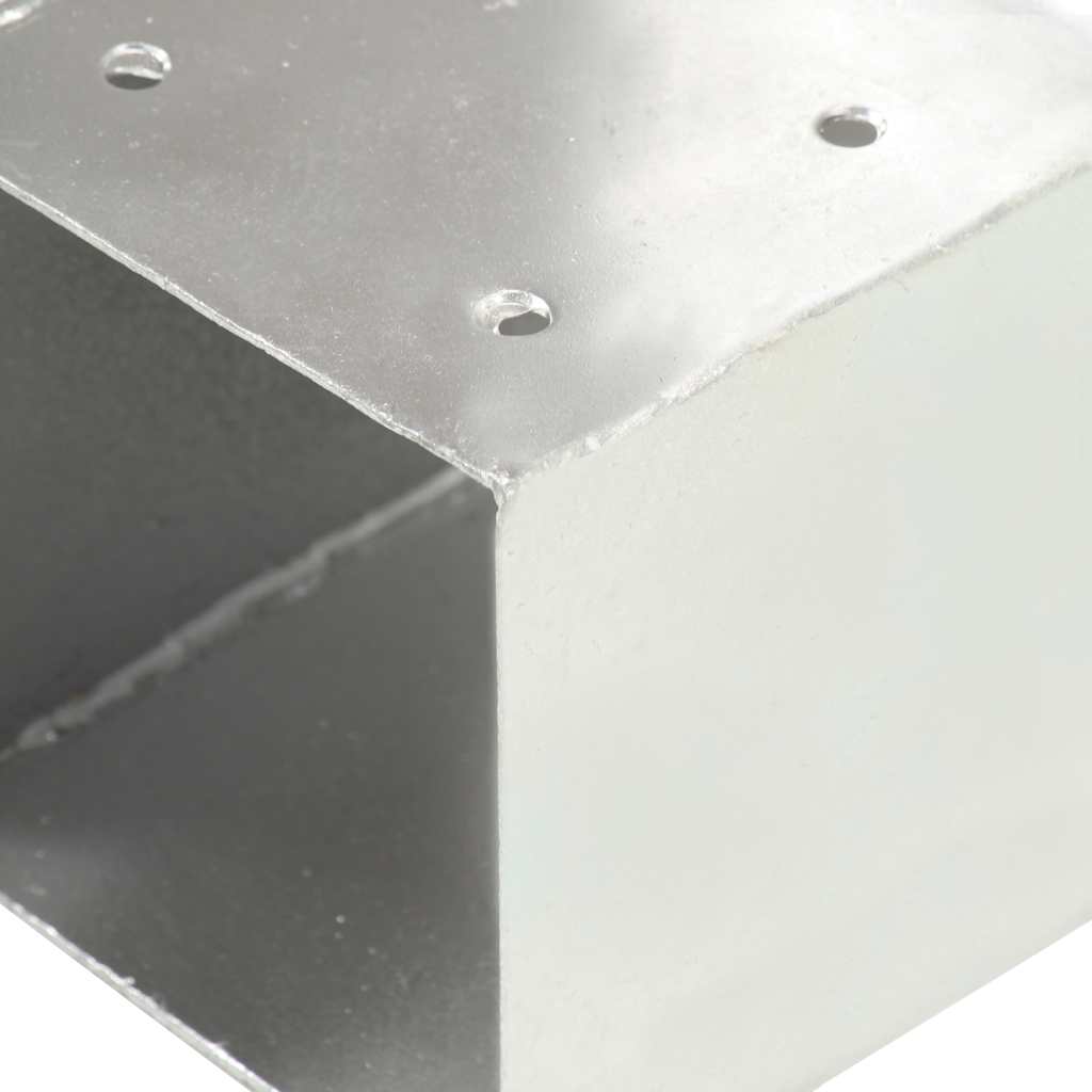 Post Connectors 4 pcs T Shape Galvanised Metal 101x101 mm