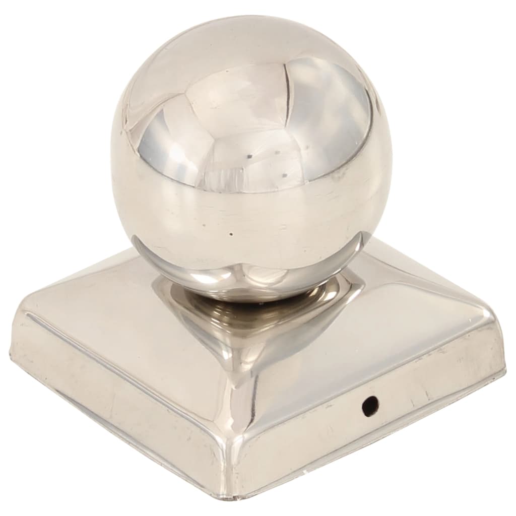 Post Caps 6 pcs Globe Final Stainless Steel 71x71 mm